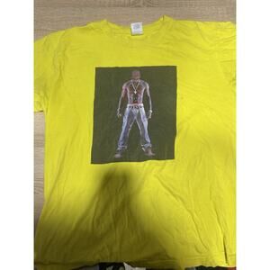 Supreme Men’s Tupac Tee T Shirt Yellow M USA cotton hip hop rap limited edition